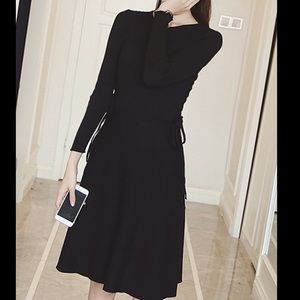 NWOT cute black modest dress size S